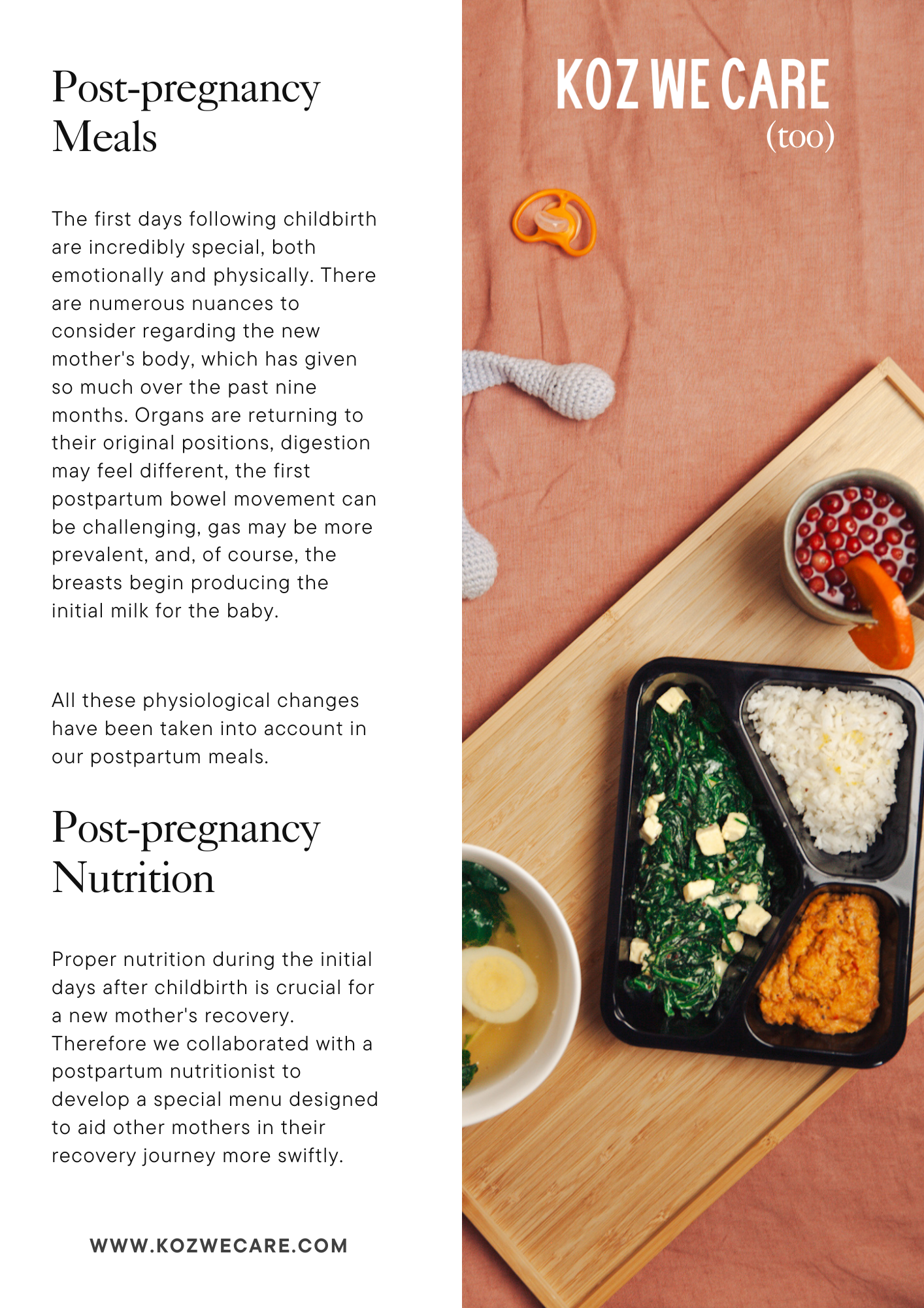 Post-Pregnancy Meal Program